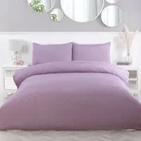 Sienna Tufted Dot Double Duvet Cover Set - Mauve
