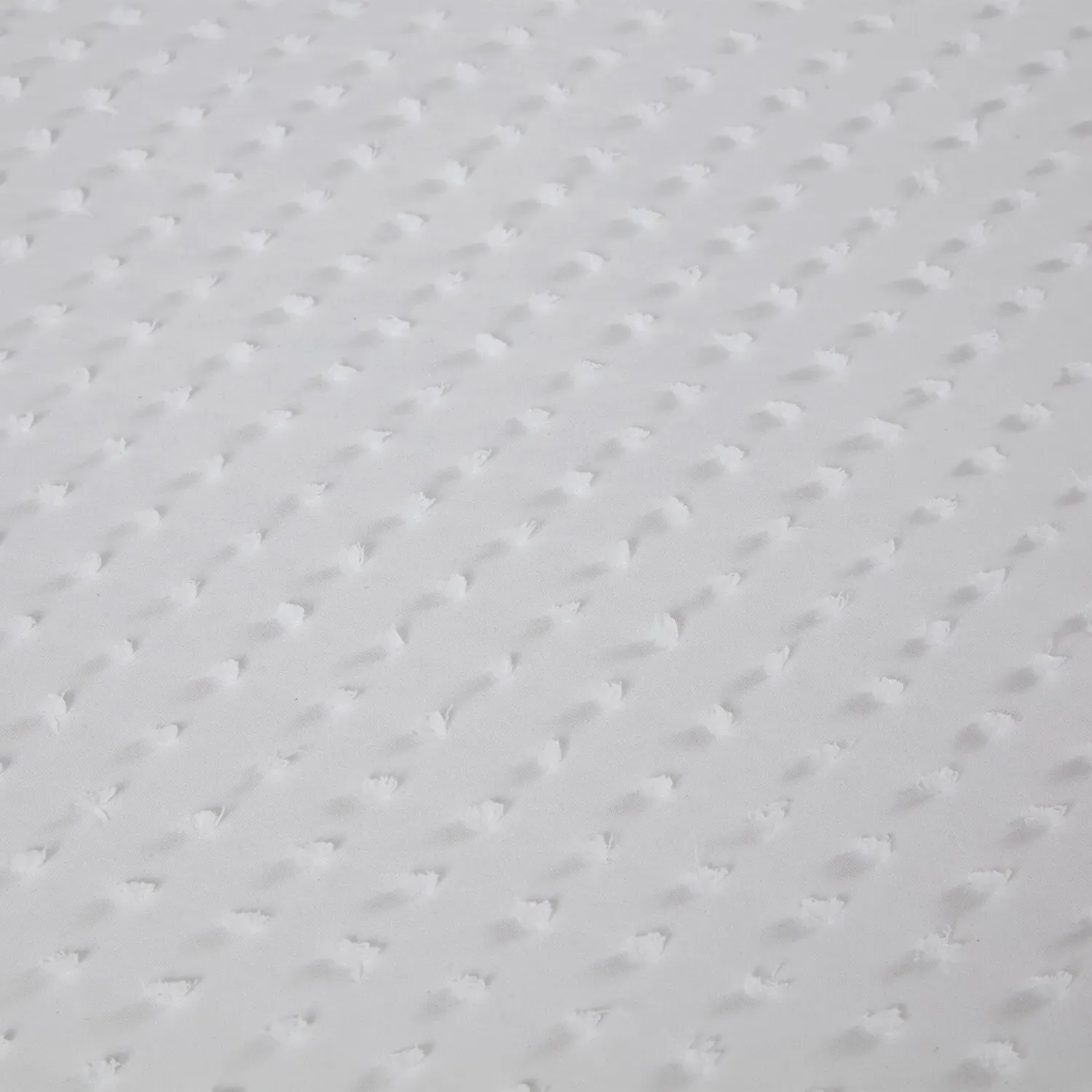 Sienna Tufted Dot Double Duvet Cover Set - White