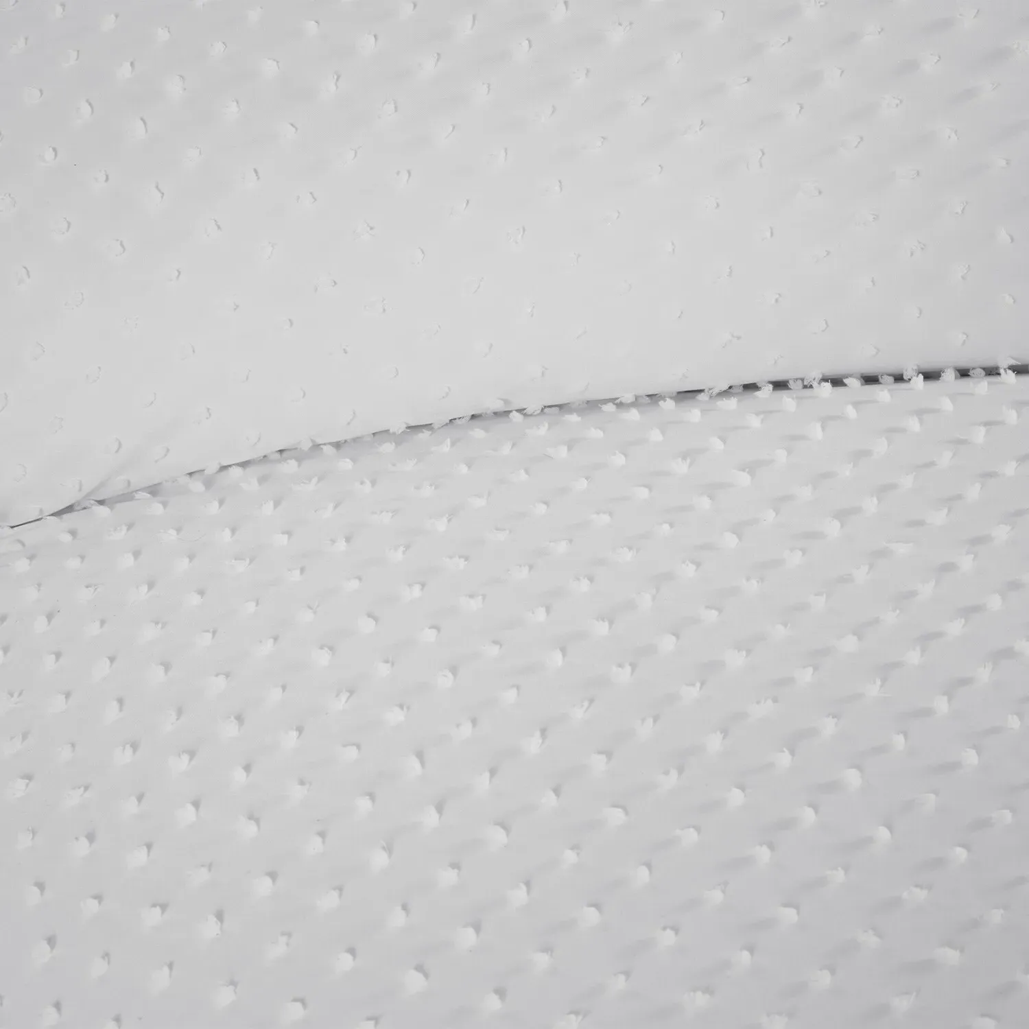 Sienna Tufted Dot King Size Duvet Cover Set - White