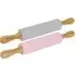 Silicone Rolling Pin with Bamboo Handles