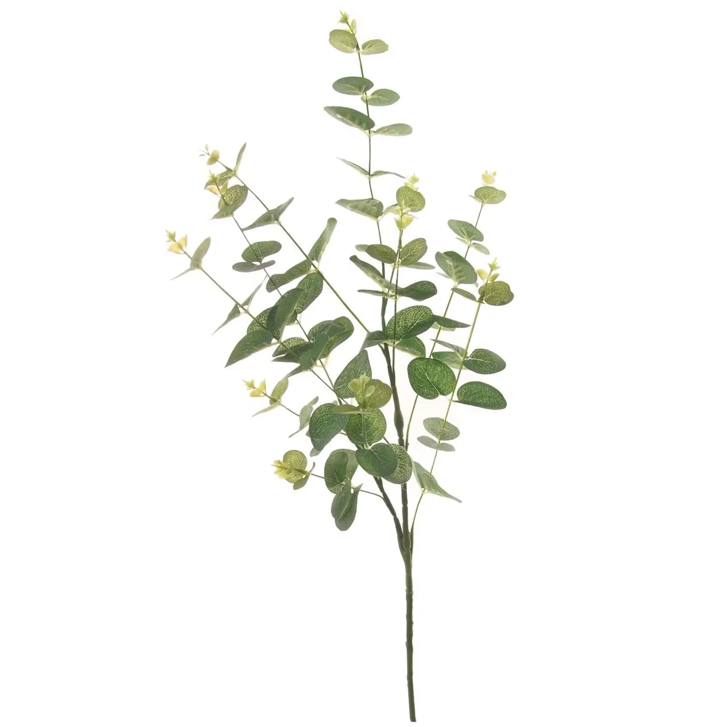 Silk Eucalyptus Spray Artificial Single Stem - Green