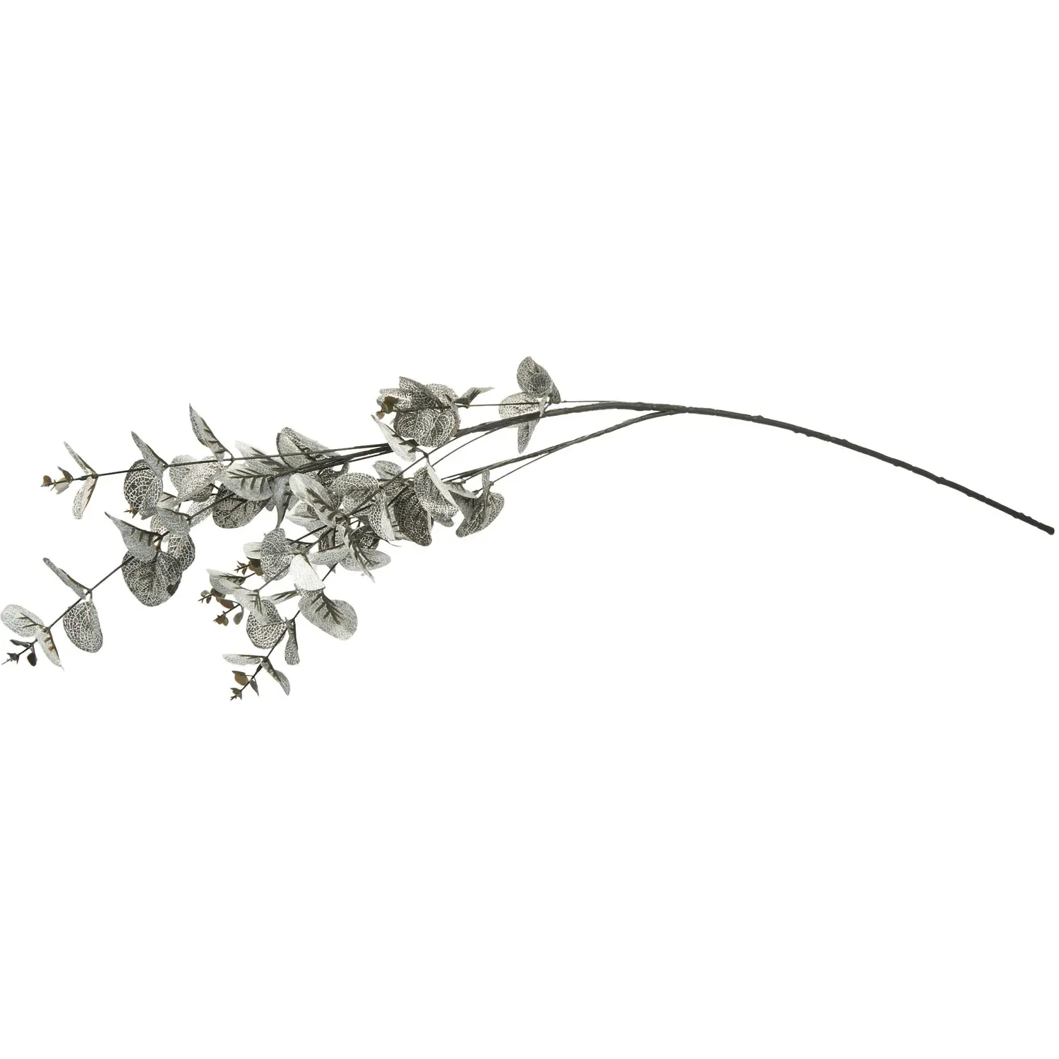 Silk Eucalyptus Spray - Smoke, Black