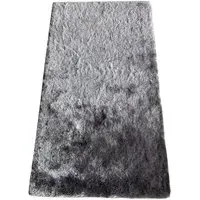 Silky Shaggy Rug 150 x 80cm - Silver