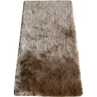 Silky Shaggy Rug - Taupe