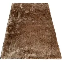 Silky Shaggy Rug - Taupe