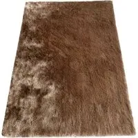 Silky Shaggy Rug - Taupe
