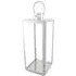Silver Steel Lantern 53.5cm - Silver