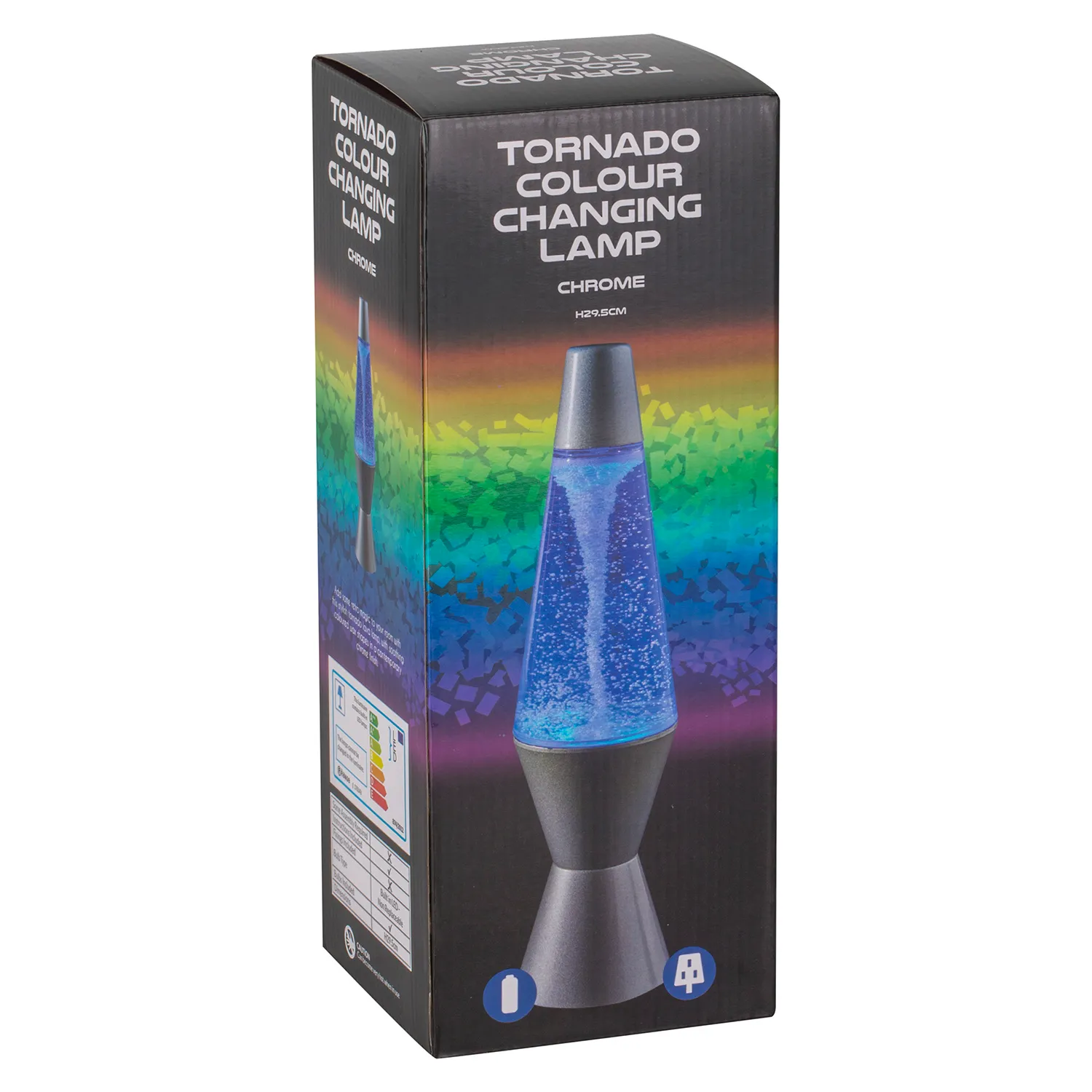 Silver Tornado Colour Changing Lava Lamp