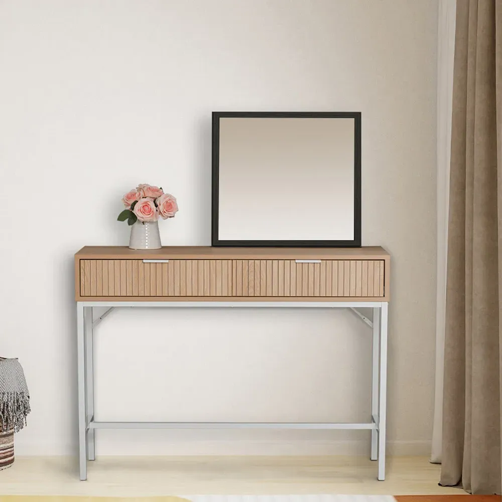 Singapore Console Table with Storage - Natural