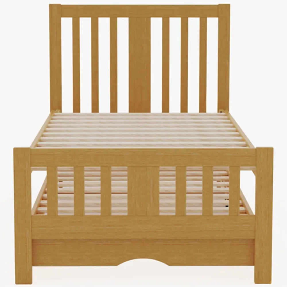 Single Guest Bed with Trundle - Cream