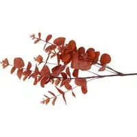 Single Stem Eucalyptus Artificial Plant - Orange