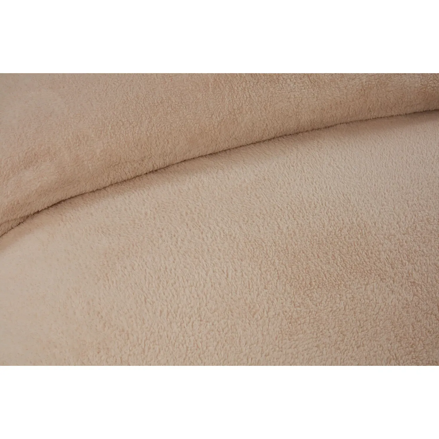 Single Teddy Fleece Duvet Set - Natural