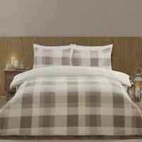 Single Teddy Fleece Duvet Set - Natural