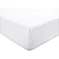 Single Teddy Fleece Fitted Sheet - White