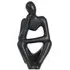 Sitting Figure Ornament - Black, White