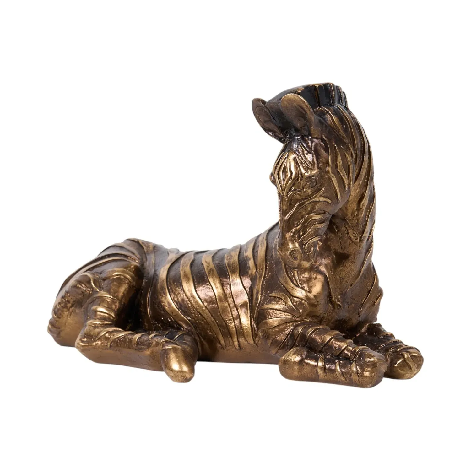 Sitting Zebra Ornament - Bronze