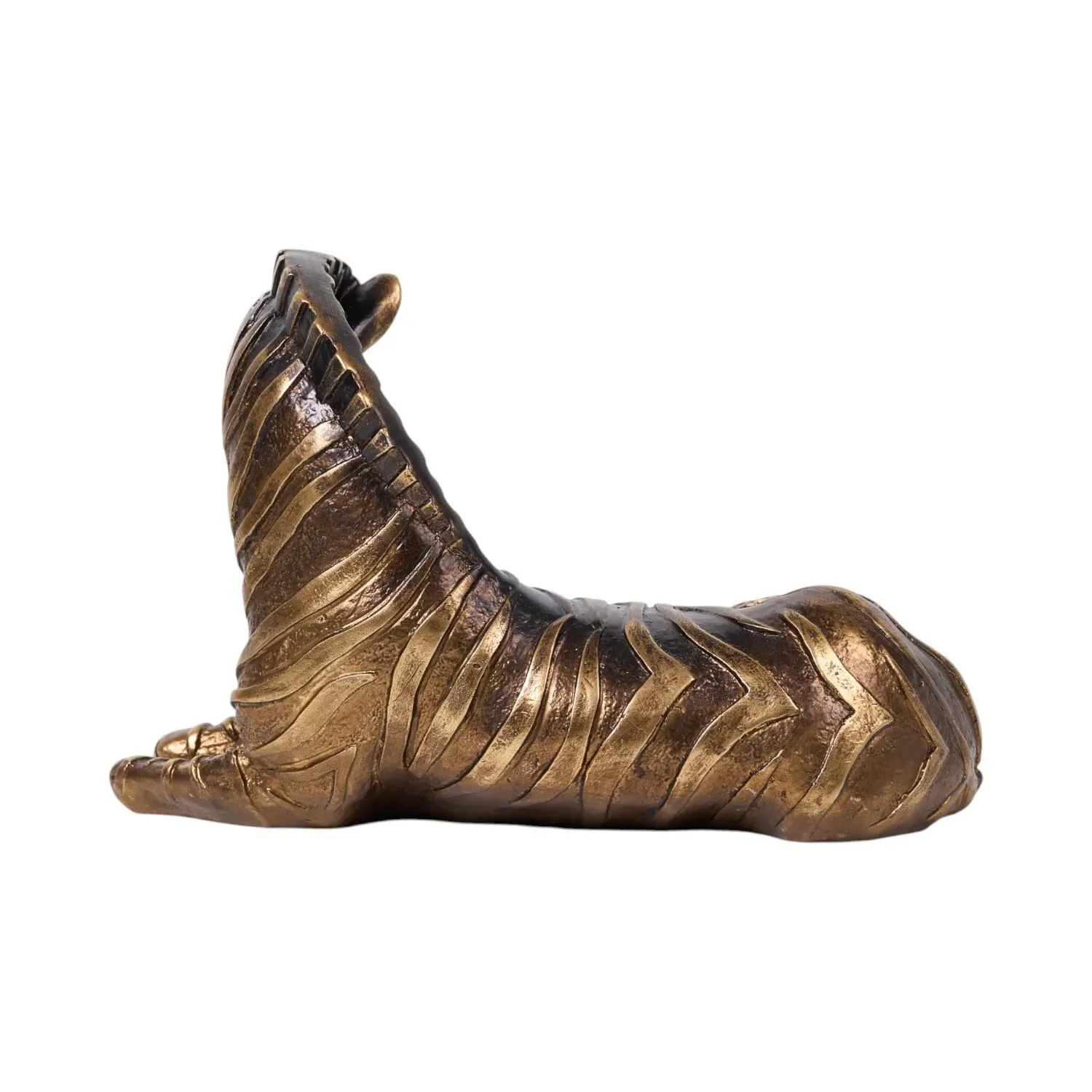 Sitting Zebra Ornament - Bronze