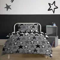 Sketched Stars Duvet Set - Monochrome