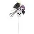 Skull Flower Pick - White and Black