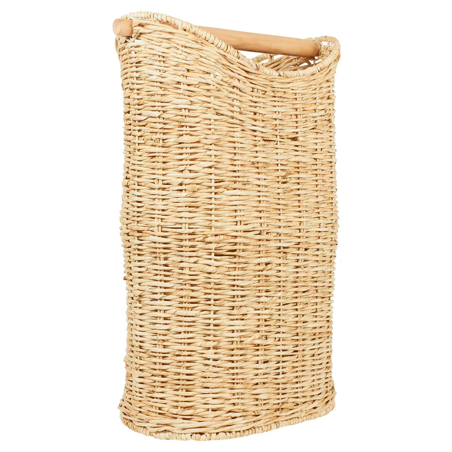 Slim Line Wicker Toilet Roll Holder - Natural