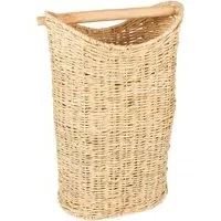 Slim Line Wicker Toilet Roll Holder - Natural