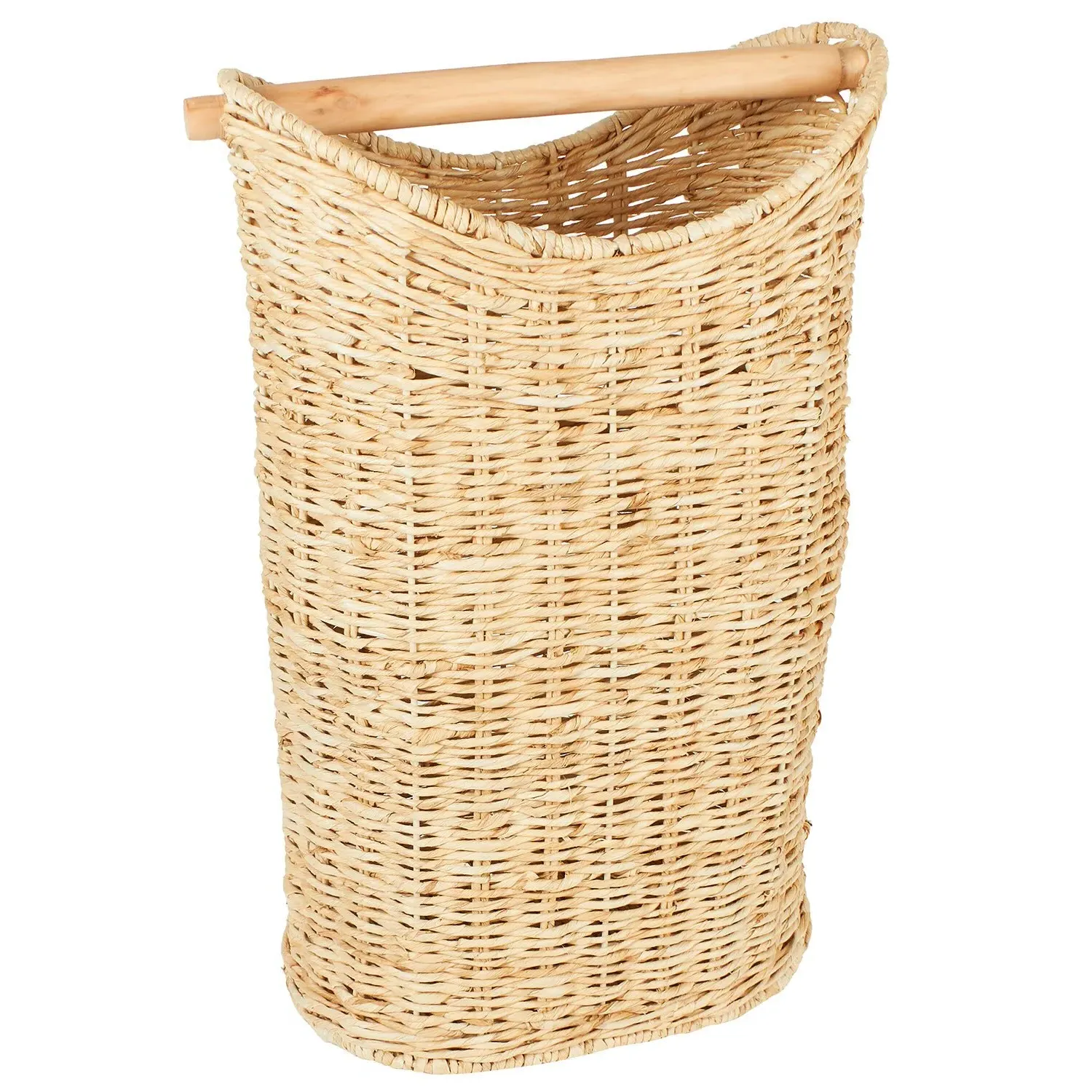 Slim Line Wicker Toilet Roll Holder - Natural