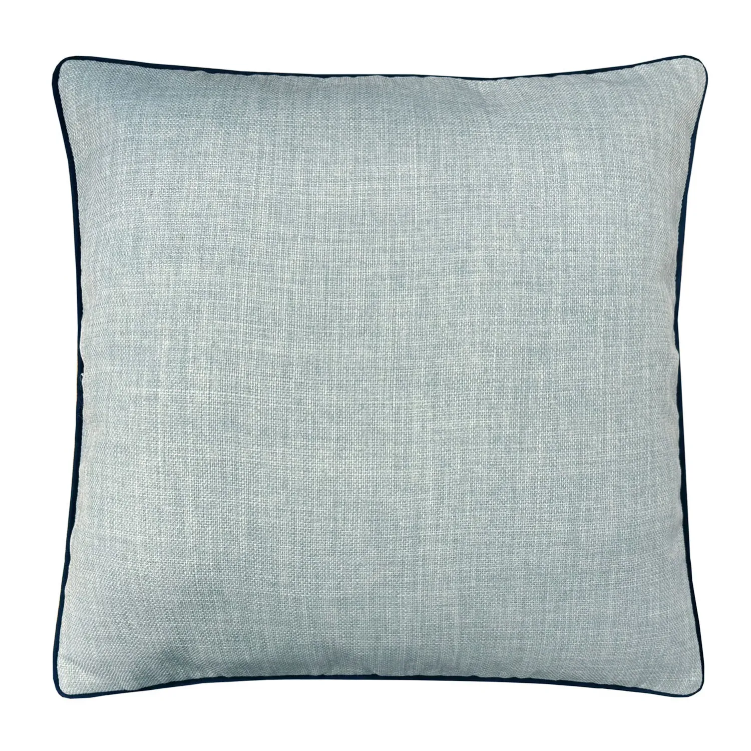 Sloane Faux Linen Cushion - Blue