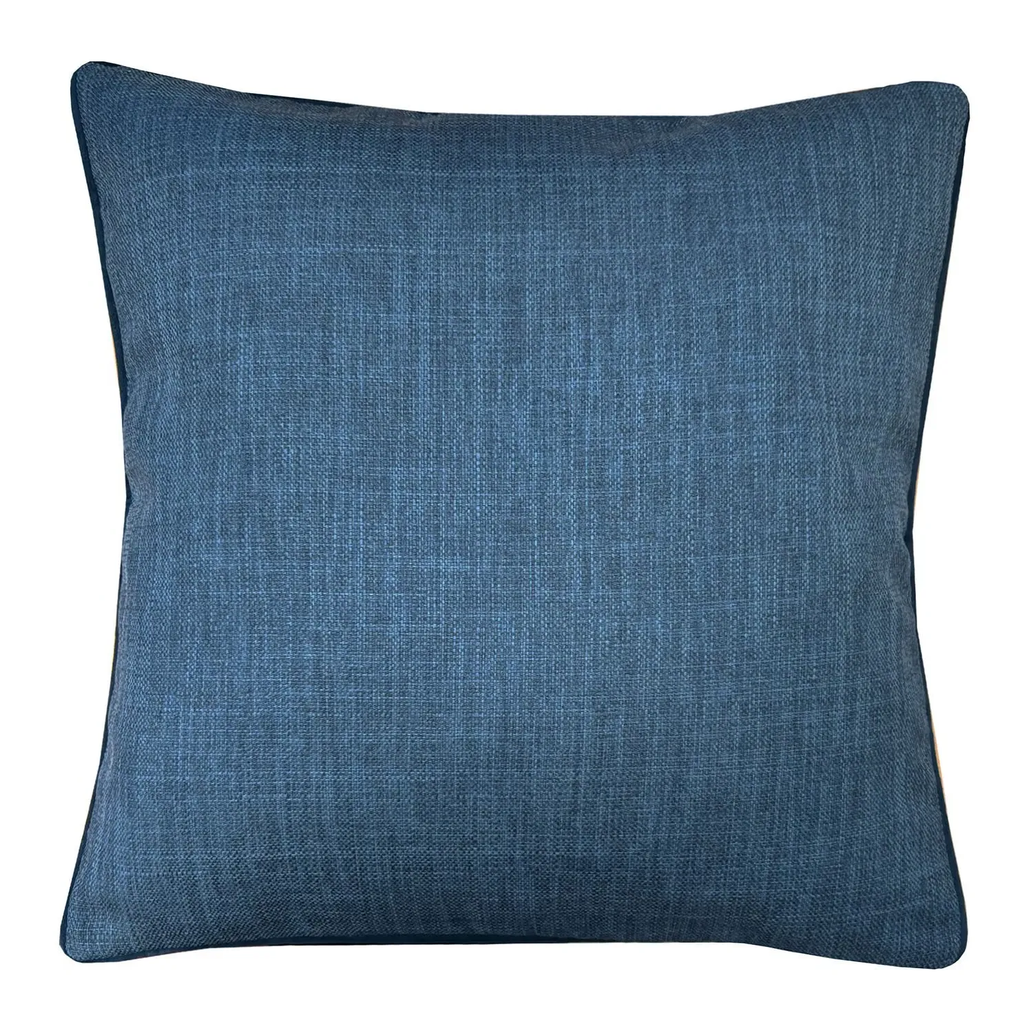 Sloane Faux Linen Cushion - Blue image