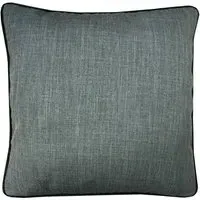 Sloane Faux Linen Cushion - Charcoal