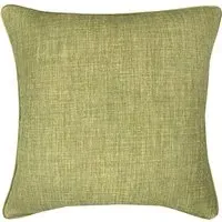 Sloane Faux Linen Cushion - Green