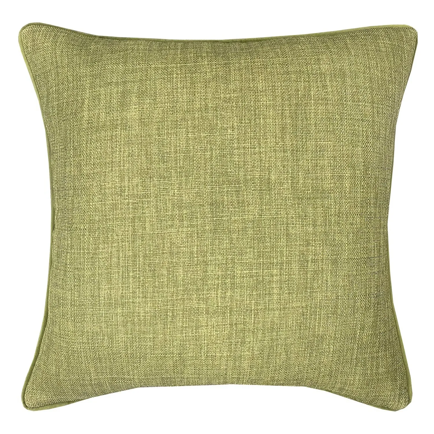 Sloane Faux Linen Cushion - Green