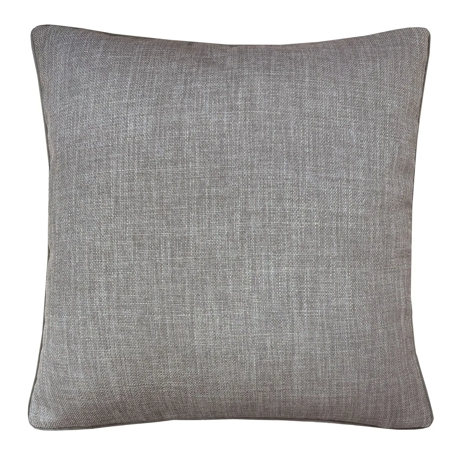 Sloane Faux Linen Cushion - Grey
