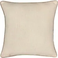 Sloane Faux Linen Cushion - Natural