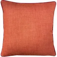 Sloane Faux Linen Cushion - Red