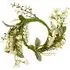 Small Artificial Garland - Green & White