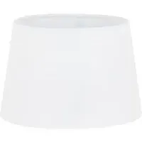 Small Linen Textured Lamp Shade - White