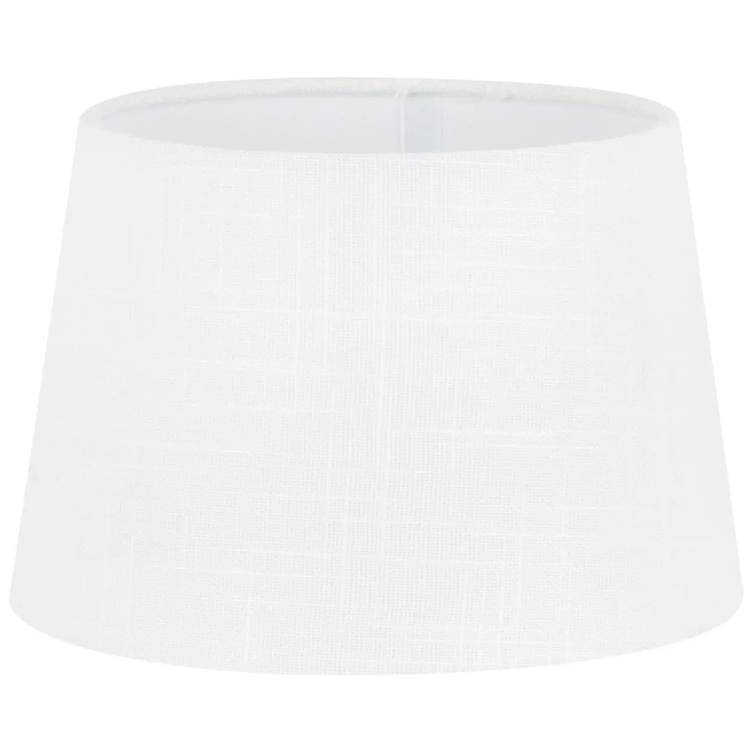 Small Linen Textured Lamp Shade - White image