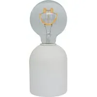 Smiley Neon Bulb Light - White
