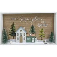 Snow Place Like Home Nordic Wall Art - Neutral
