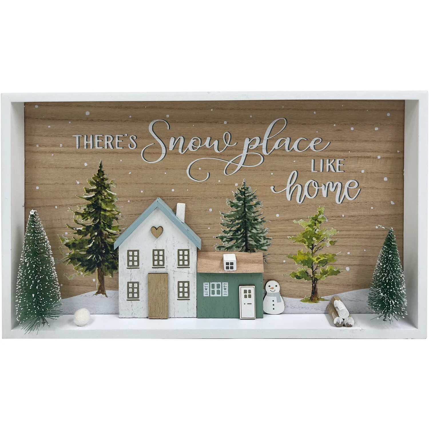 Snow Place Like Home Nordic Wall Art - Neutral image