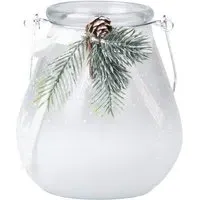 Snowflake and Pinecone Candle Holder