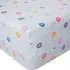 Snowmen Fitted Sheet - Grey