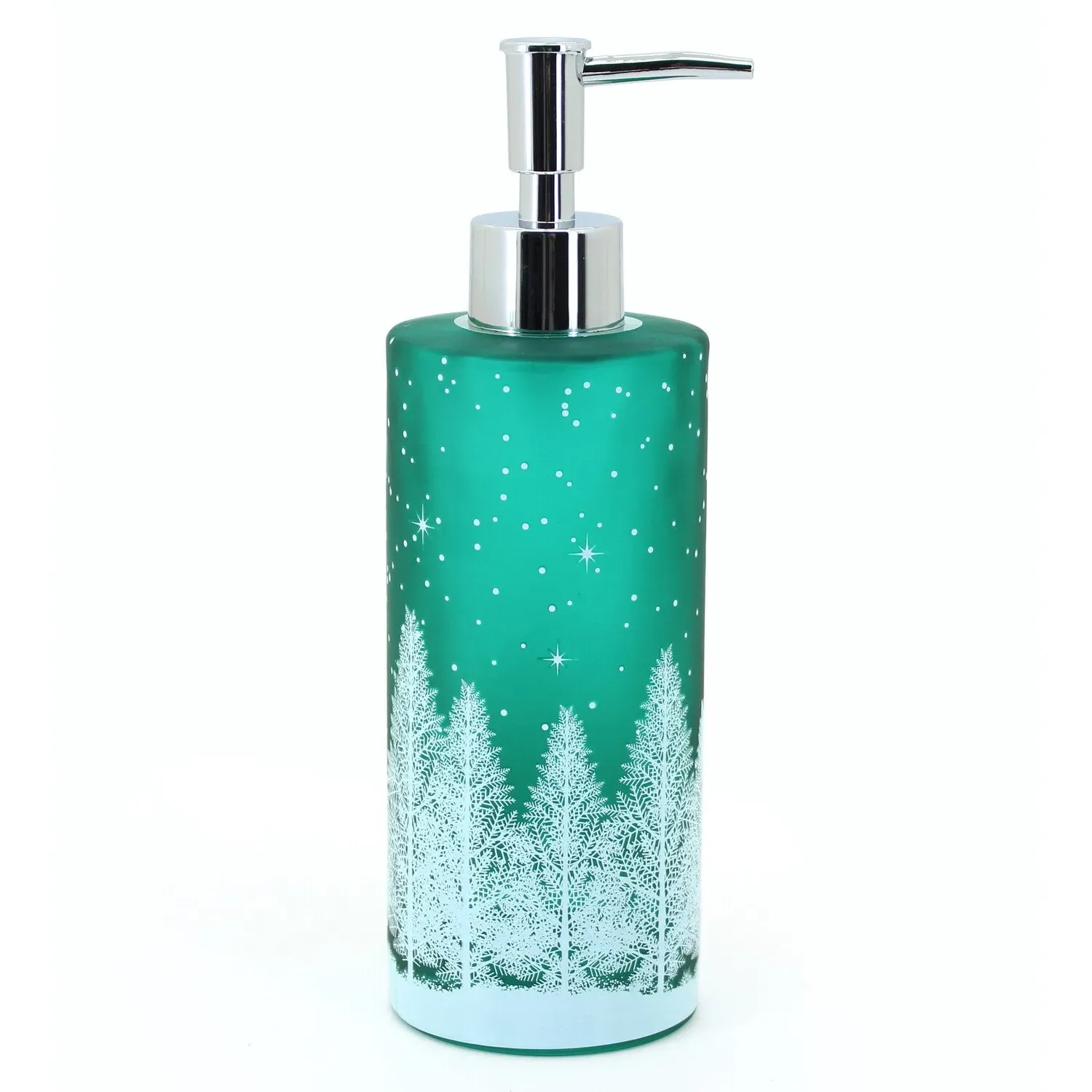 Snowy Forest Soap Dispenser - Emerald image