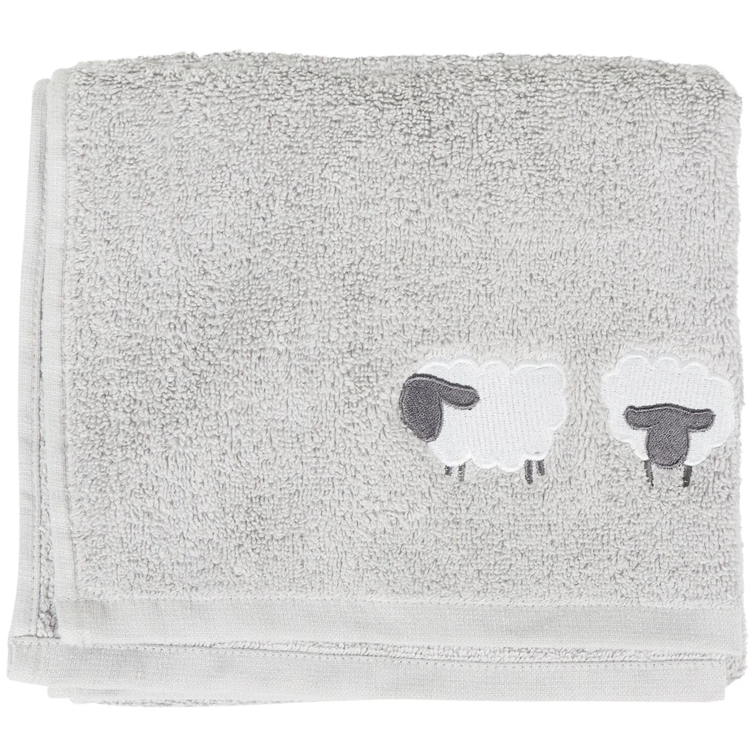 Snuggle Sheep Towel - Grey, Cotton image