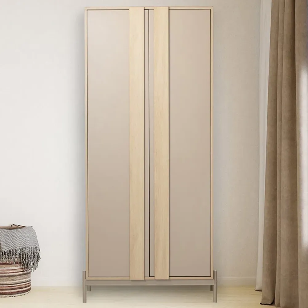 Sofia 2-Door Wardrobe - Natural