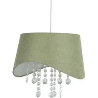 Sofia Droplet Pendant - Green, Acrylic