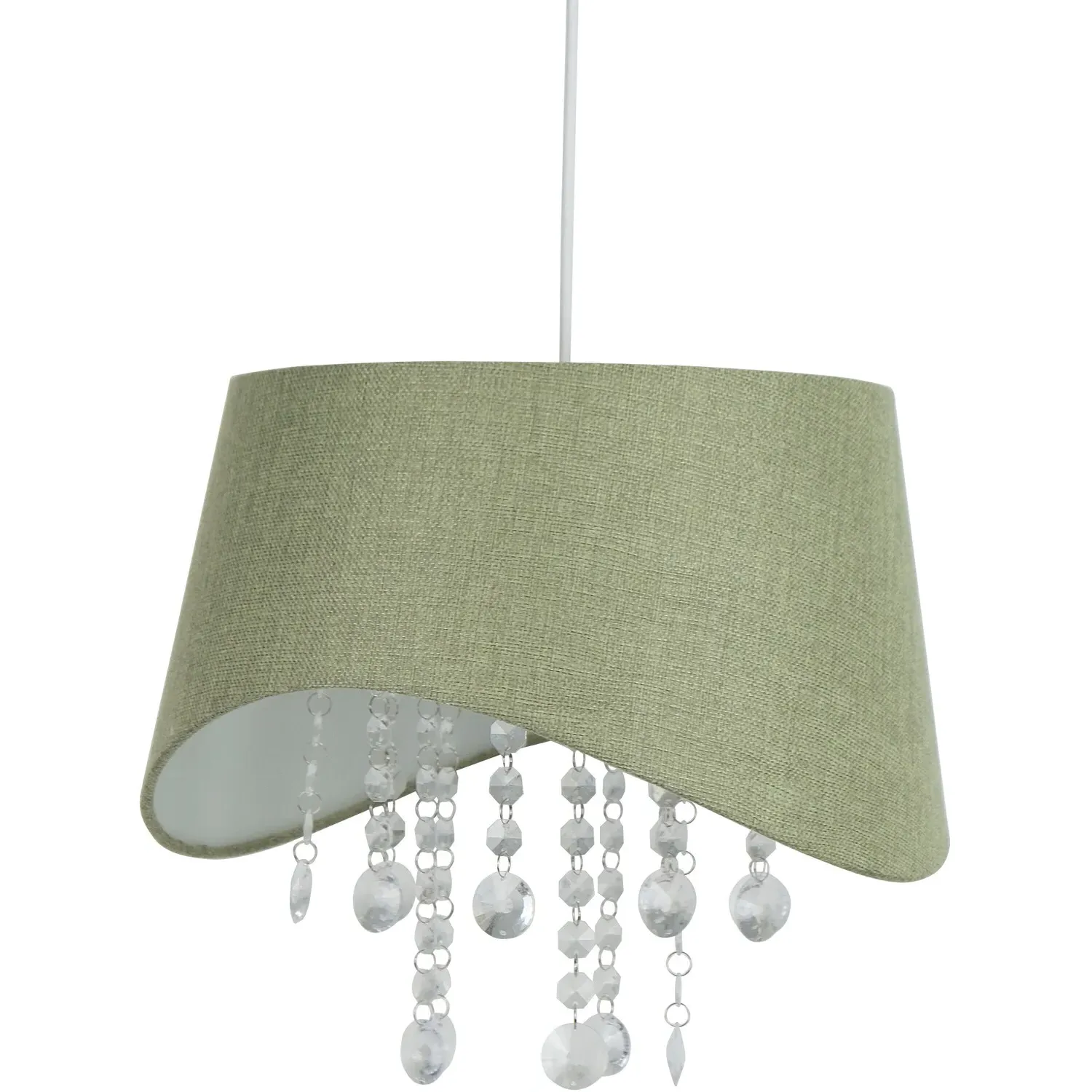 Sofia Droplet Pendant - Green, Acrylic