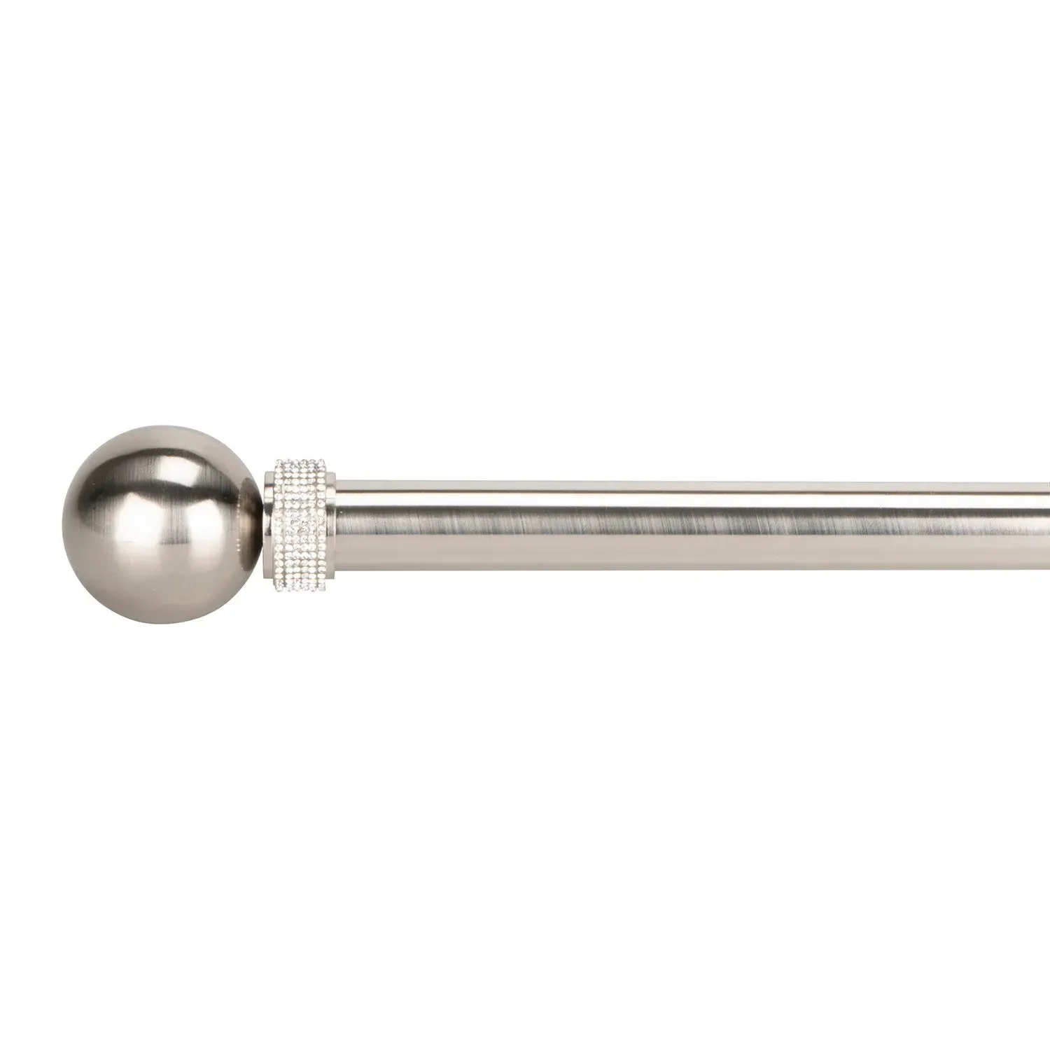 Sofia Extendable Curtain Pole 120-210cm - Silver image