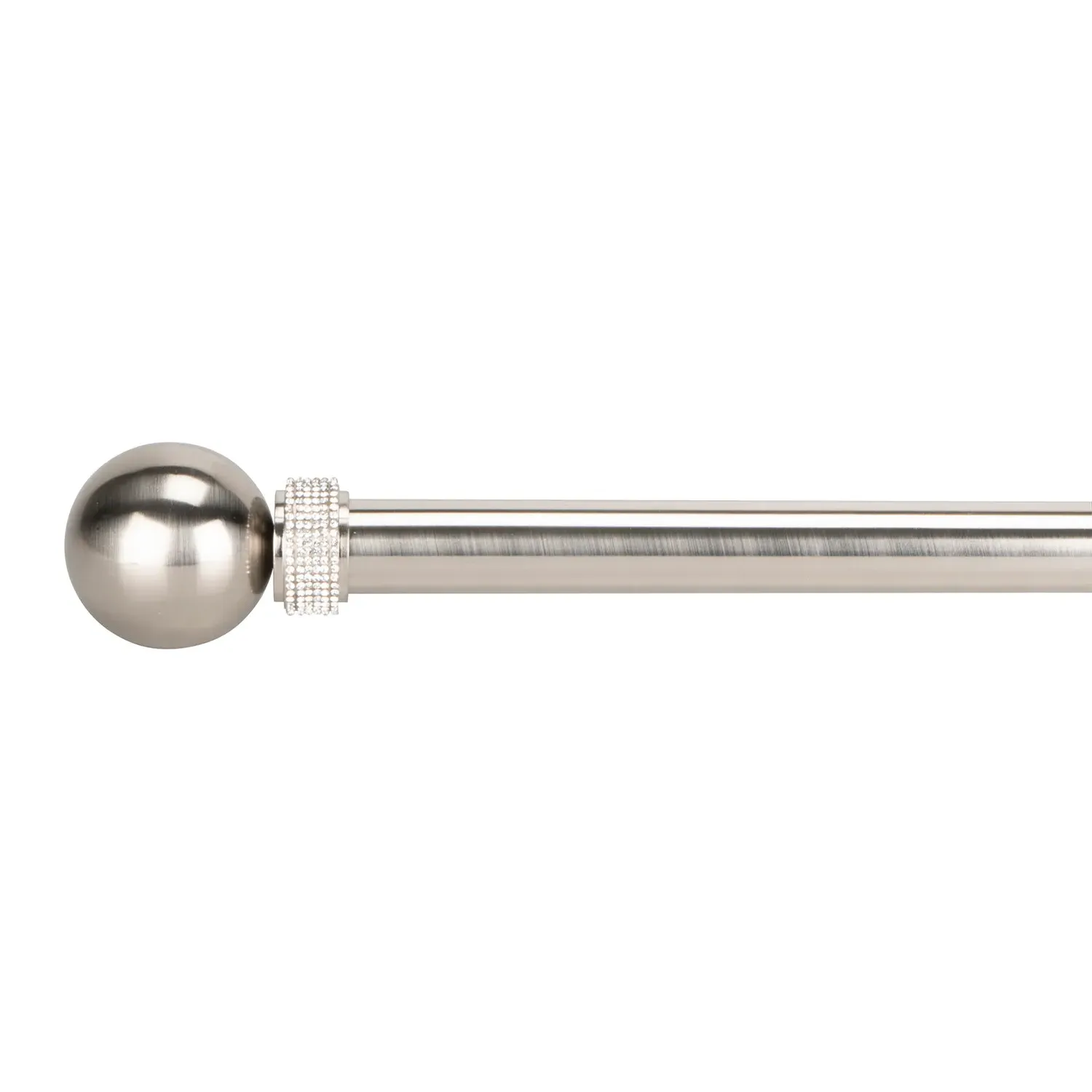 Sofia Extendable Curtain Pole 170-300cm - Silver