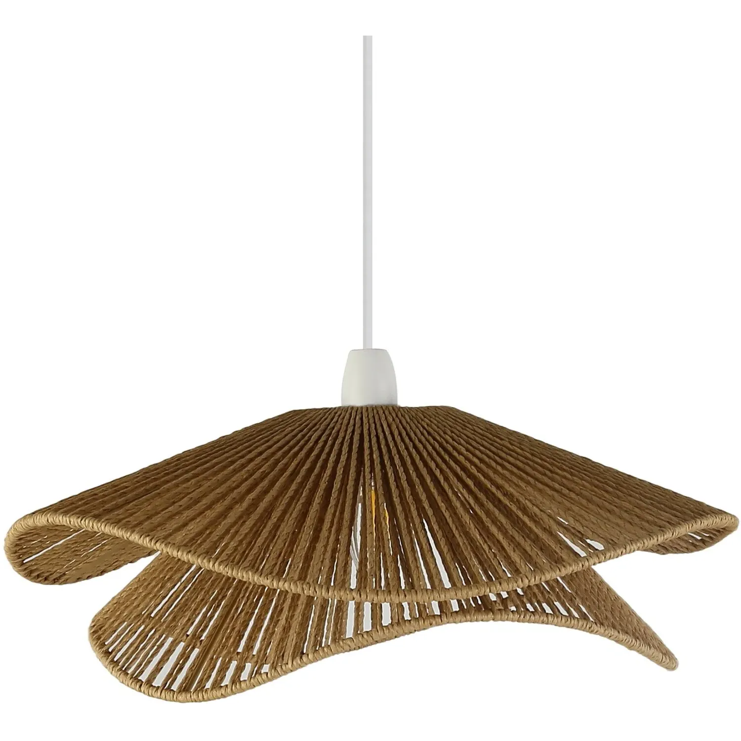 Sofia Flower Pendant - Natural, Rattan image